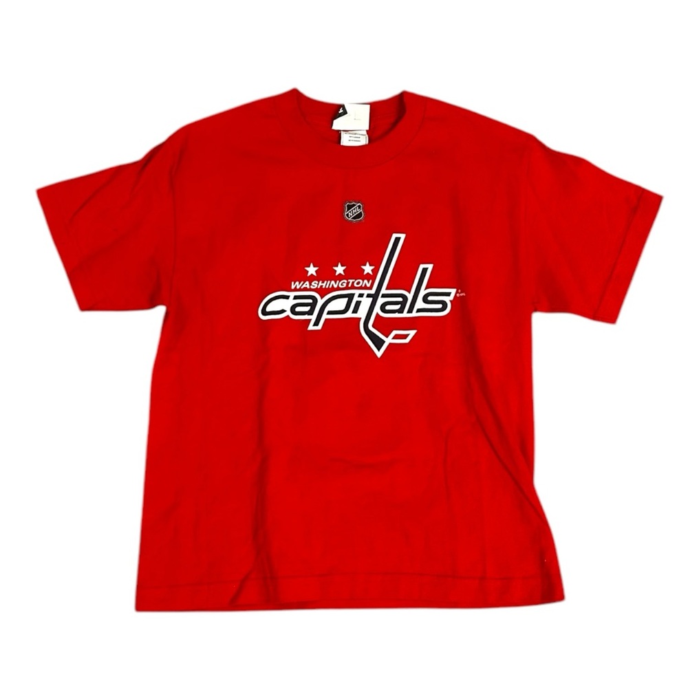 Women’s NHL Washington Capitals Ovechkin 8 Red T-Shirt Size Medium Crew Neck
